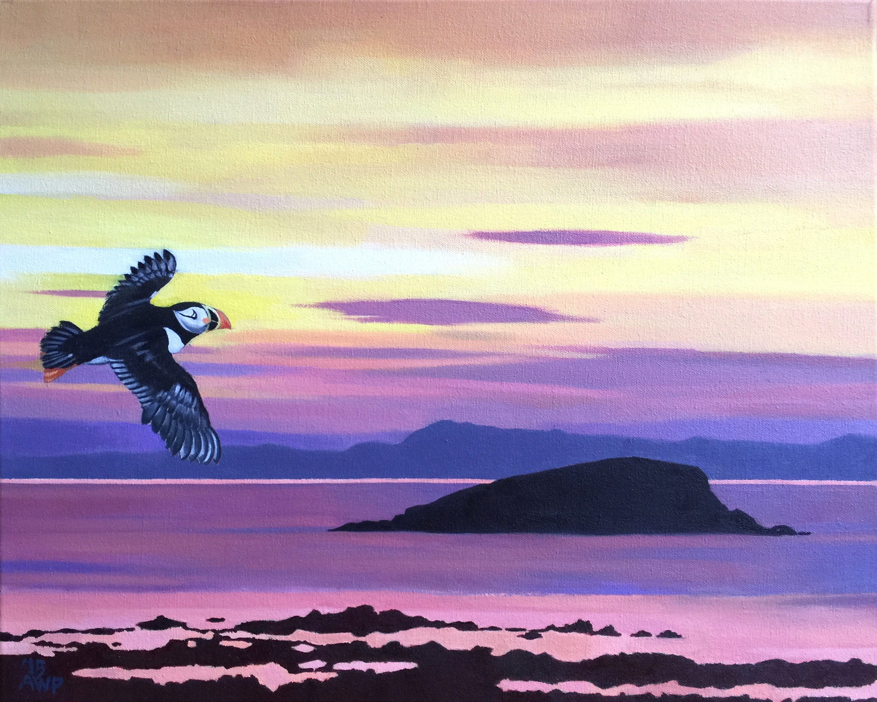 Sundown Over The Firth Of Forth  –  40cm x 48cm