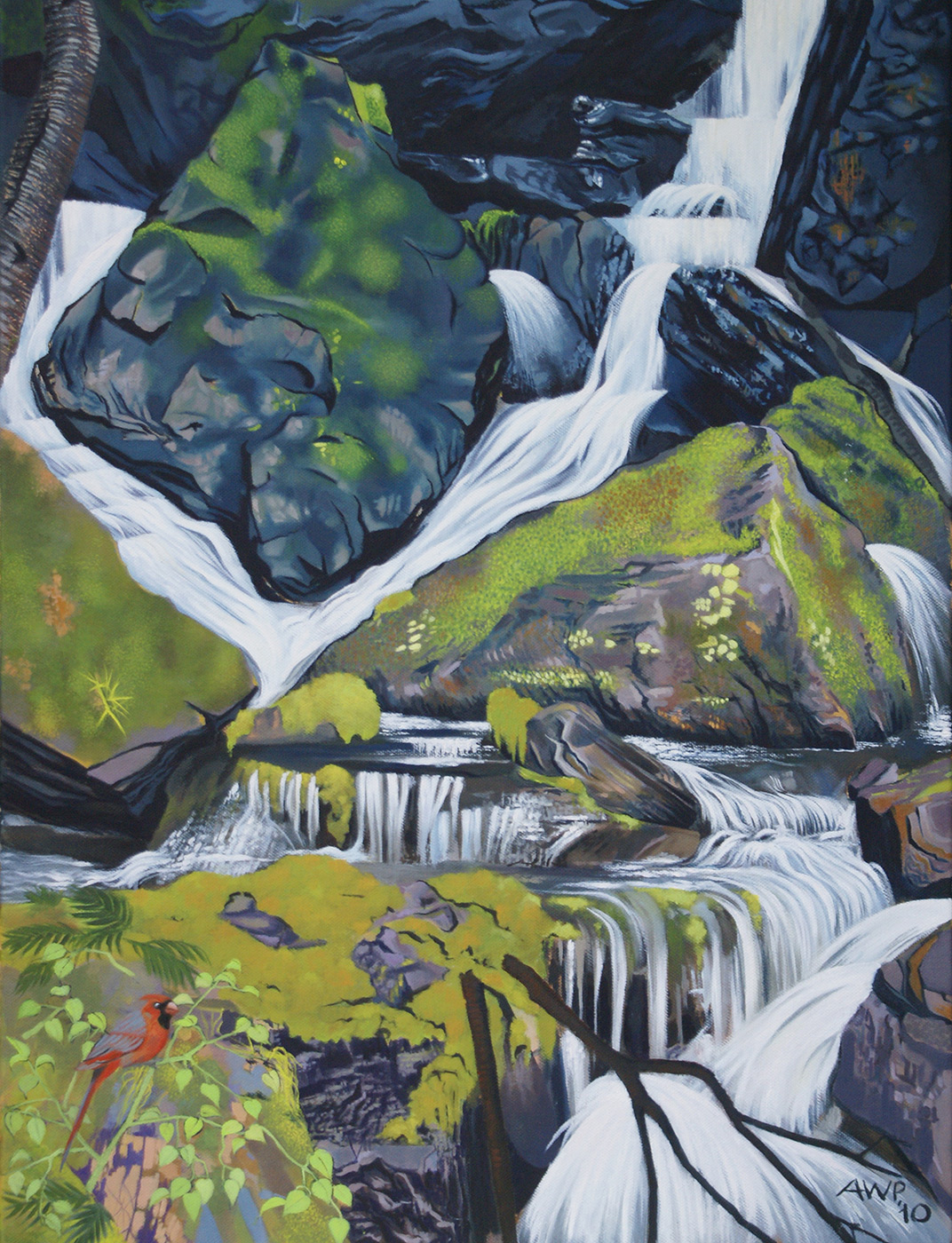 Waterfall at Sugar Hill, Seven Springs, PA  –  61cm x 46cm